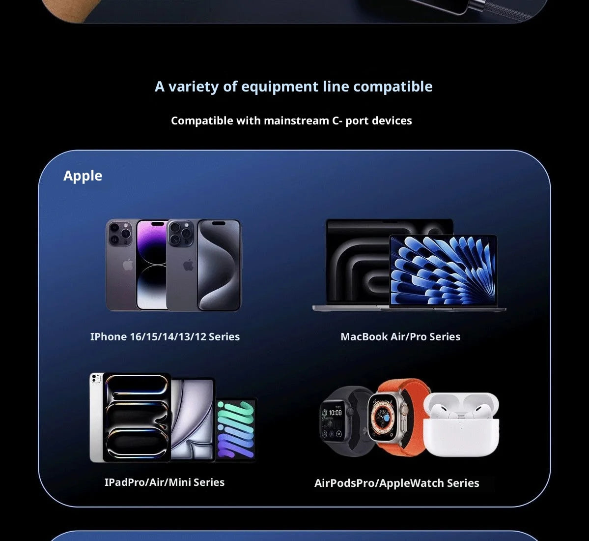 240W USB-C Fast Charging Cable with Real-Time LED Power Display - 24