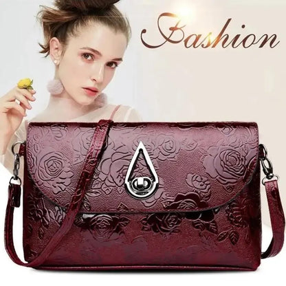 Luxury Floral Embossed Clutch Bag