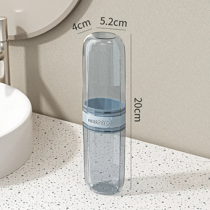 Portable Clear Toothbrush Travel Case & Hygienic Organizer - 15