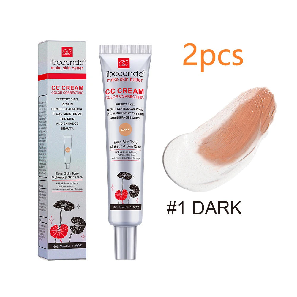 Color Correcting CC Cream - Full Coverage Moisturizing Foundation - 25