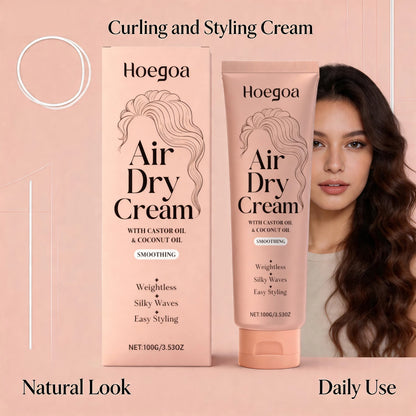 Curl Defining Styling Cream with Castor & Coconut Oil for Natural Waves & Shine