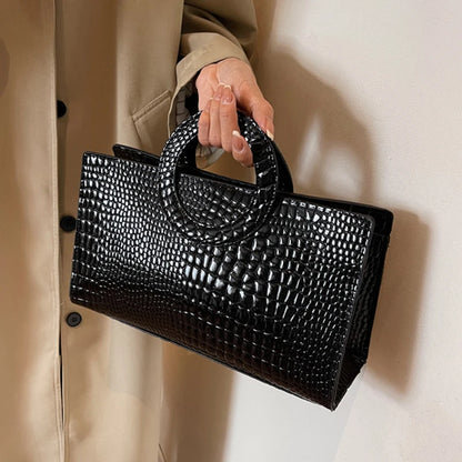 Luxury Crocodile Pattern Tote