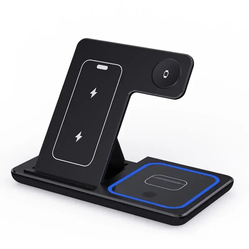 3-in-1 Foldable Wireless Charging Station for iPhone, Apple Watch & AirPods - 25