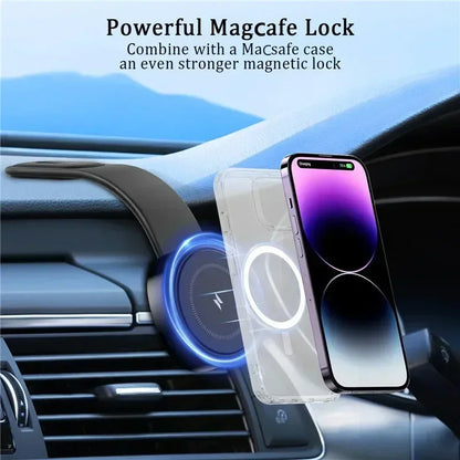 Magnetic Wireless Car Charger for iPhone 16 15 14 13 12 - 15W Fast Mount