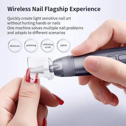 Professional Electric Nail Drill Set - Cordless Manicure & Pedicure File