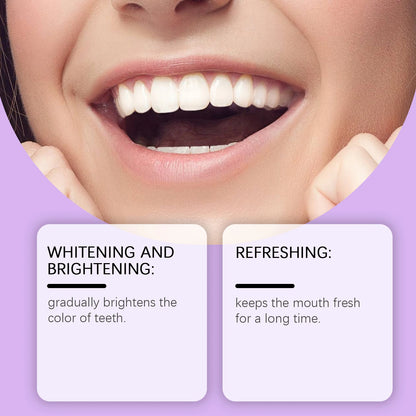 Purple Teeth Whitening Toothpaste - Deep Stain Removal & Fresh Breath Care
