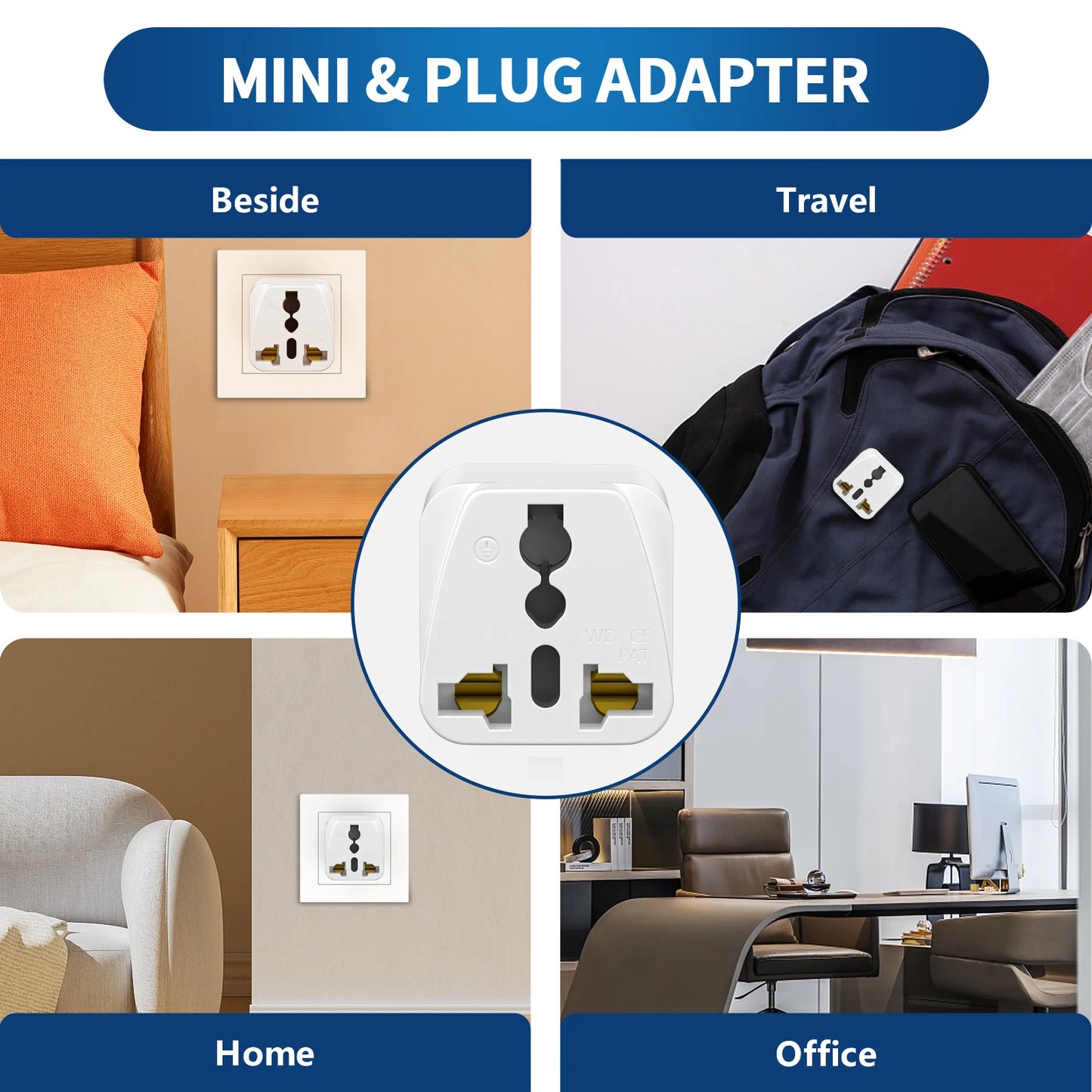 3-Pack Australian Travel Plug Adapter – Universal International Power Converter