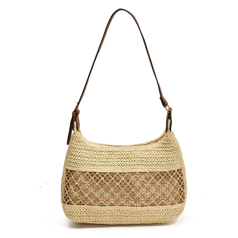 Luxury Woven Straw Beach Tote
