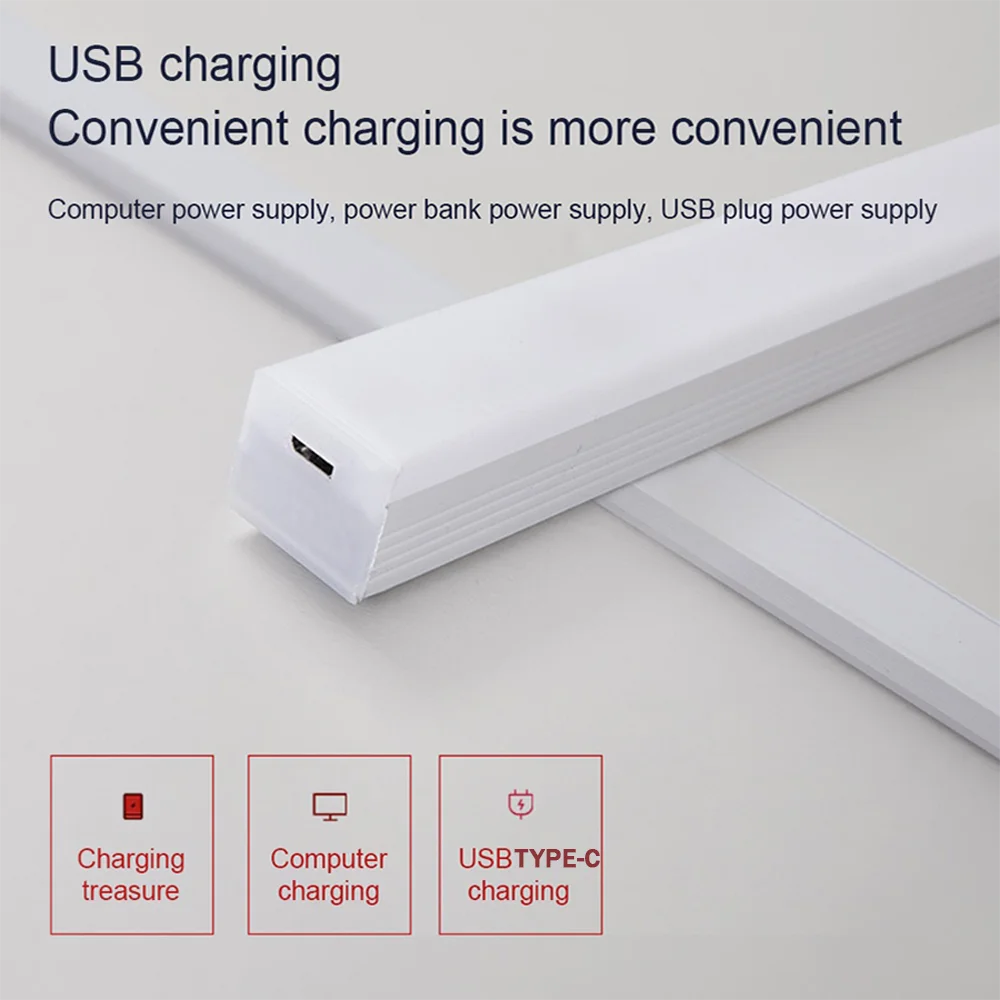 Dimmable LED Motion Sensor Cabinet Light - Wireless Rechargeable Under Closet Night Lamp