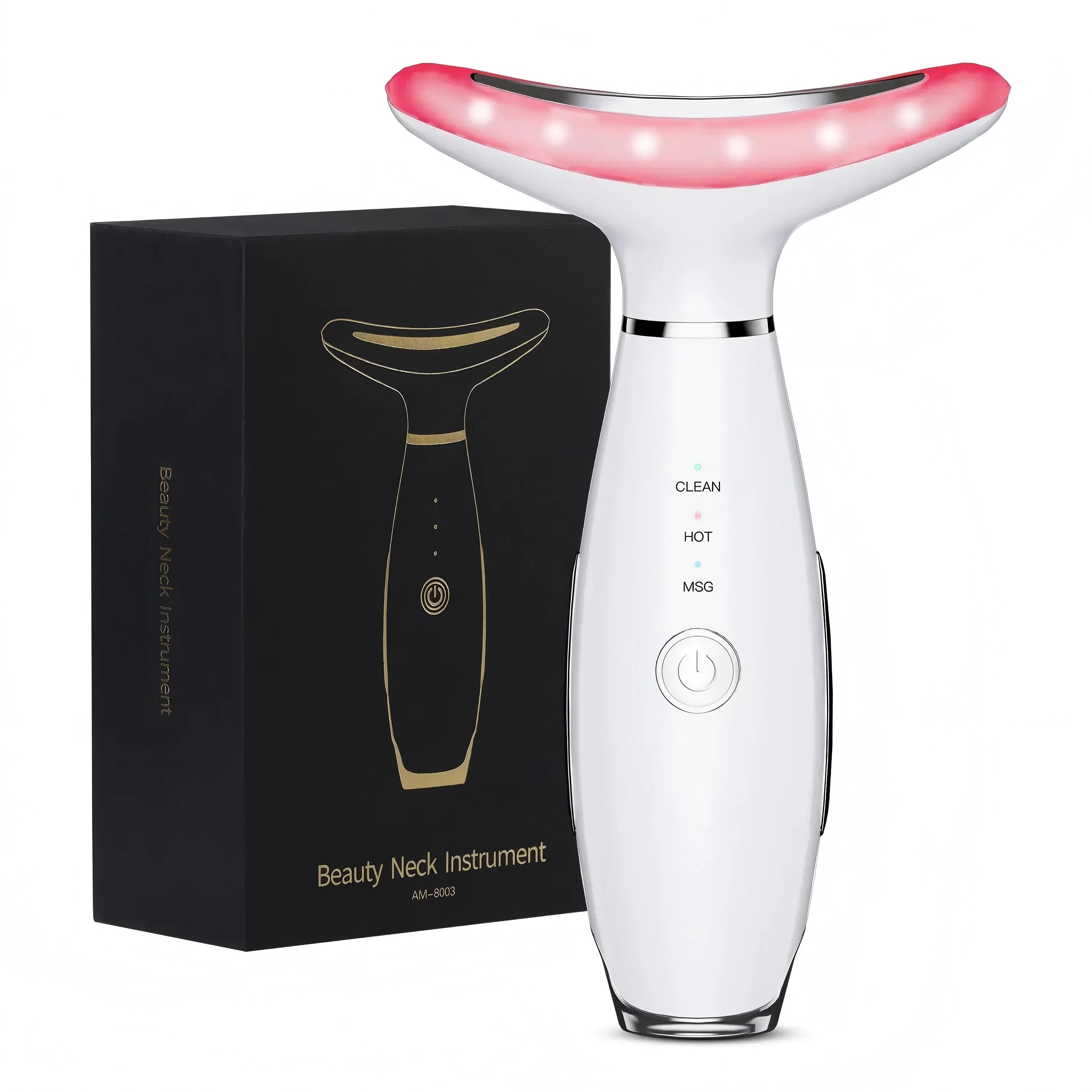 3-in-1 LED Facial & Neck Sculpting Massager – Anti-Aging Skin Toning Device - 14