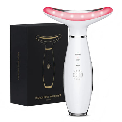 3-in-1 LED Facial & Neck Sculpting Massager – Anti-Aging Skin Toning Device