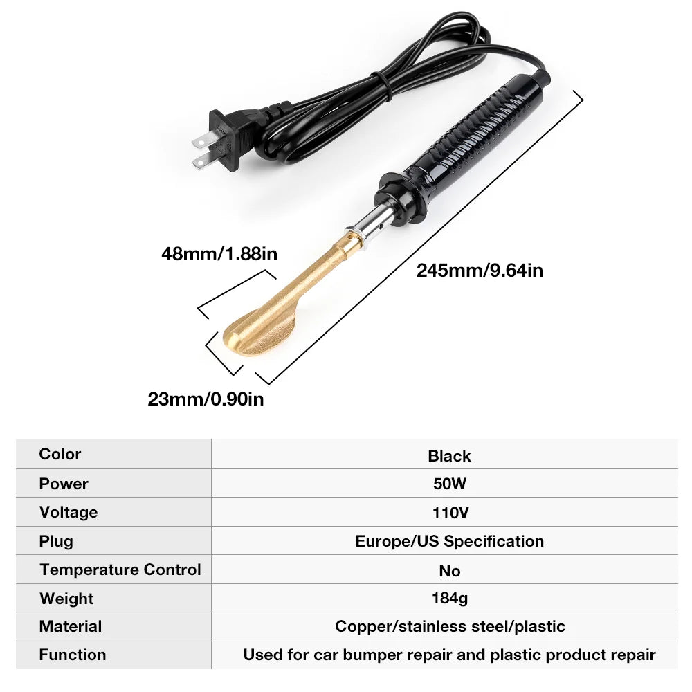 150W/50W Plastic Welder & Soldering Iron Kit - Car Bumper, Kayak & Dashboard Repair Tool