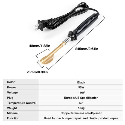 150W/50W Plastic Welder & Soldering Iron Kit - Car Bumper, Kayak & Dashboard Repair Tool
