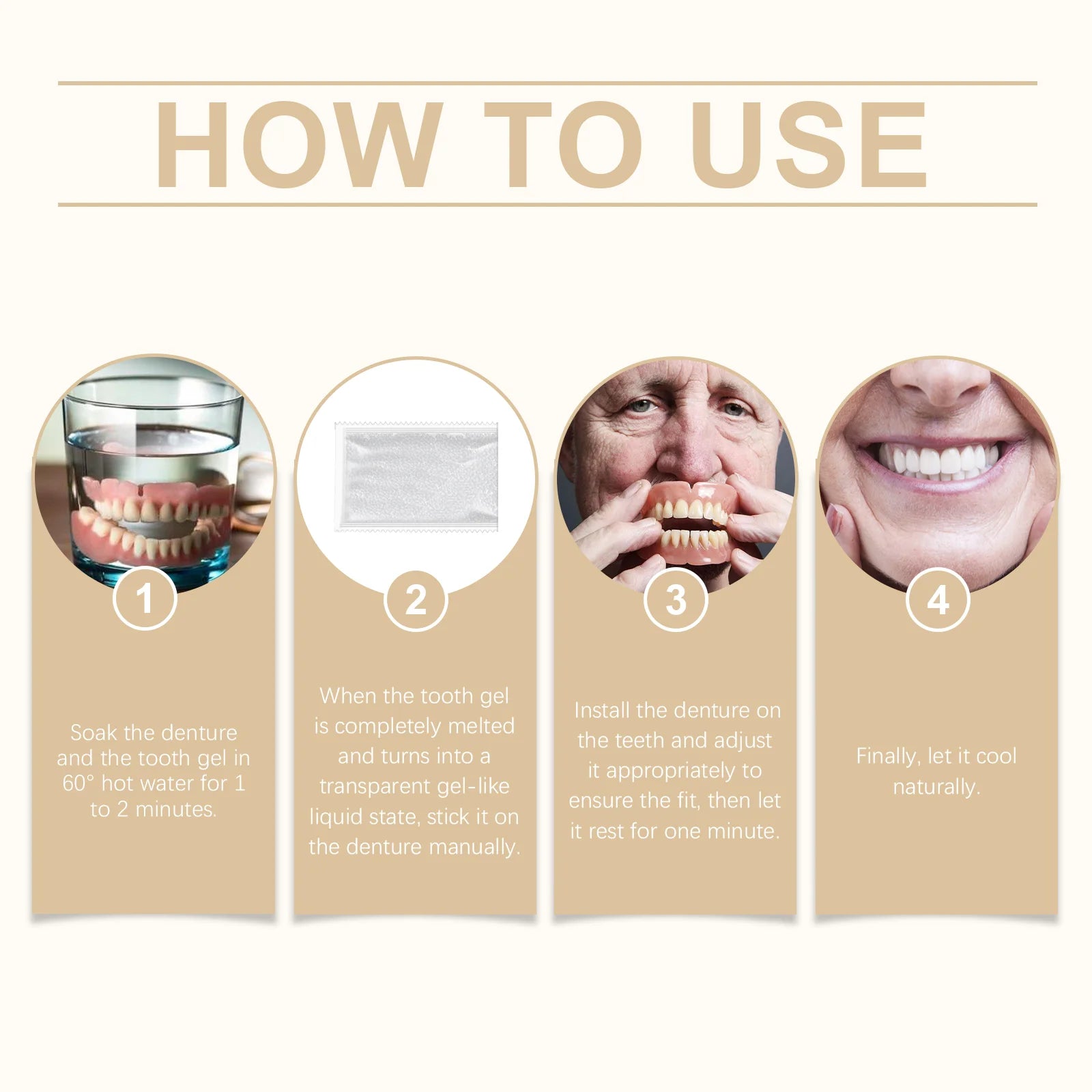 Comfortable Temporary Silicone Denture Set for Instant Smile Restoration - 21