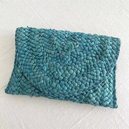 Luxury Woven Straw Clutch