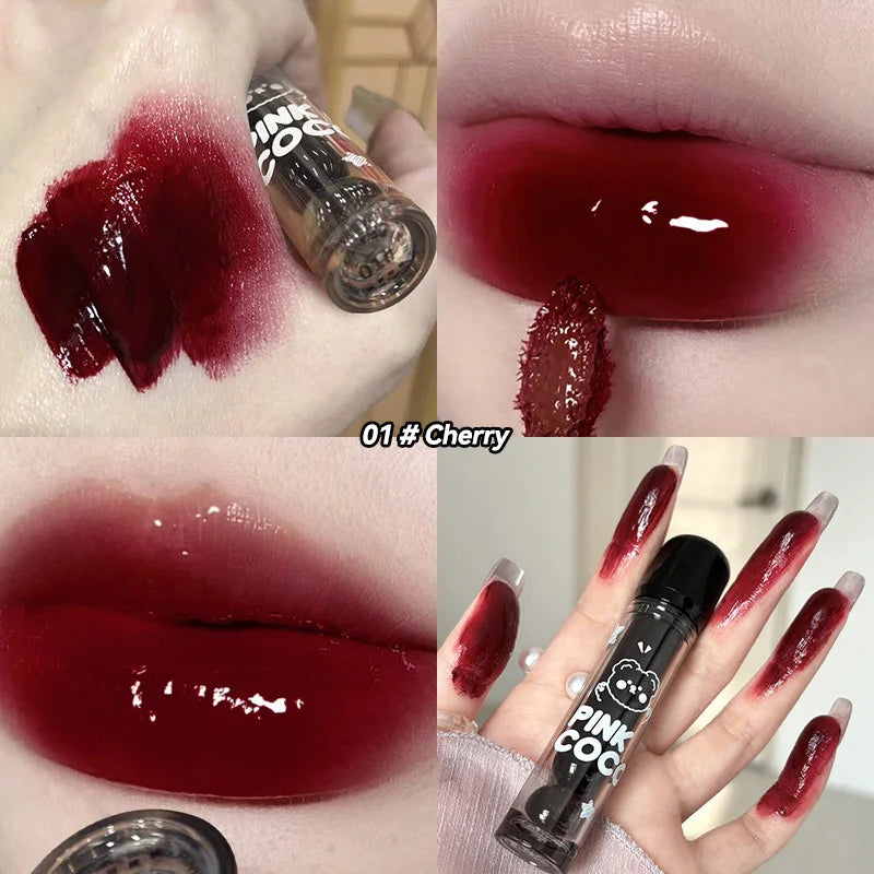 PINKCOCO Mirror Lip Glaze - Shiny Long-Lasting Hydrating Lip Gloss