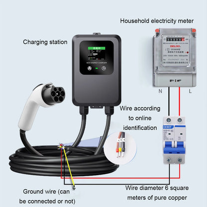 7KW 32A Type 2 EV Home Charging Station - Fast Electric Car Wallbox Charger