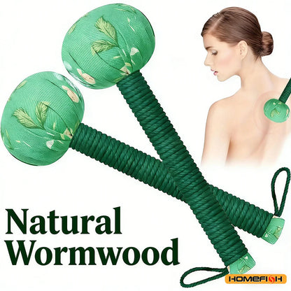 Wormwood Massage Hammer - Long Handled Back & Body Relaxer