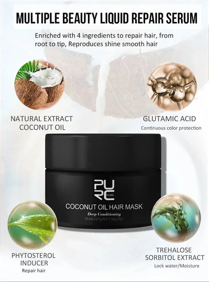 Keratin Collagen Deep Repair Hair Mask - Smooth, Shiny & Frizzy Hair Treatment