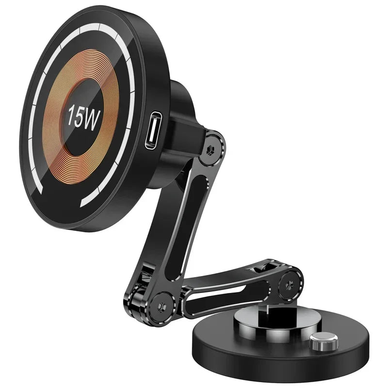 15W Magnetic Car Wireless Charger Mount for iPhone 15 14 13 12 Series - 18