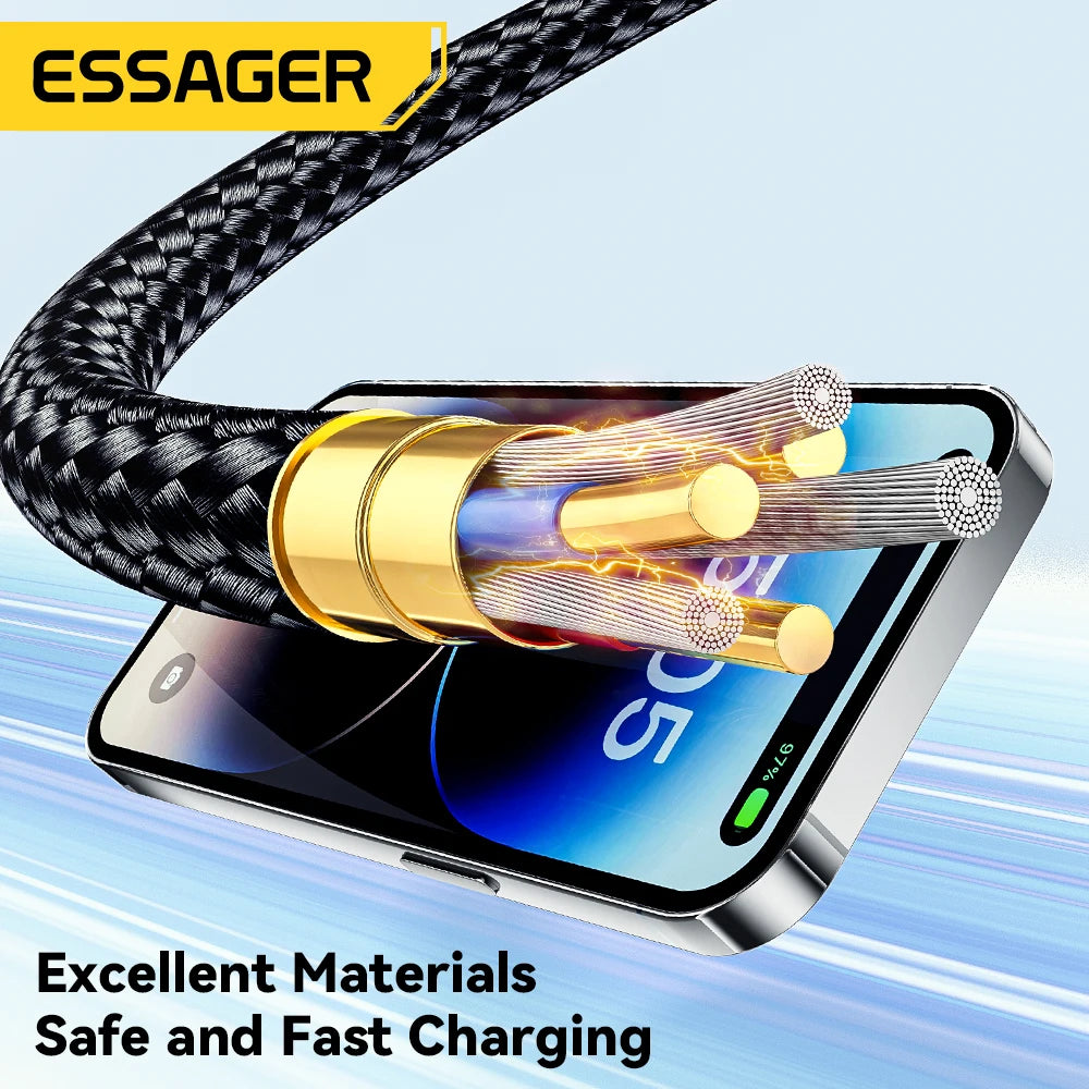 29W PD Fast Charging USB-C to Lightning Cable for iPhone & iPad - 4