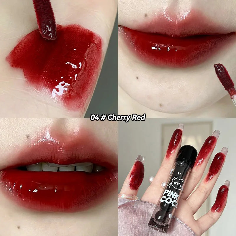 PINKCOCO Mirror Lip Glaze - Shiny Long-Lasting Hydrating Lip Gloss