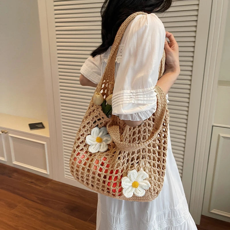 Luxury Chic Knitted Tote Bag