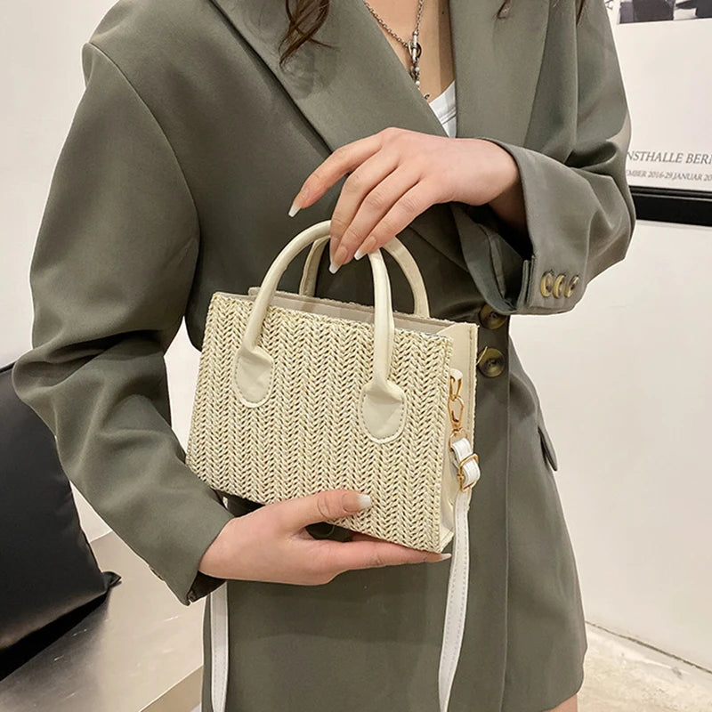 Luxury Floral Woven Crossbody