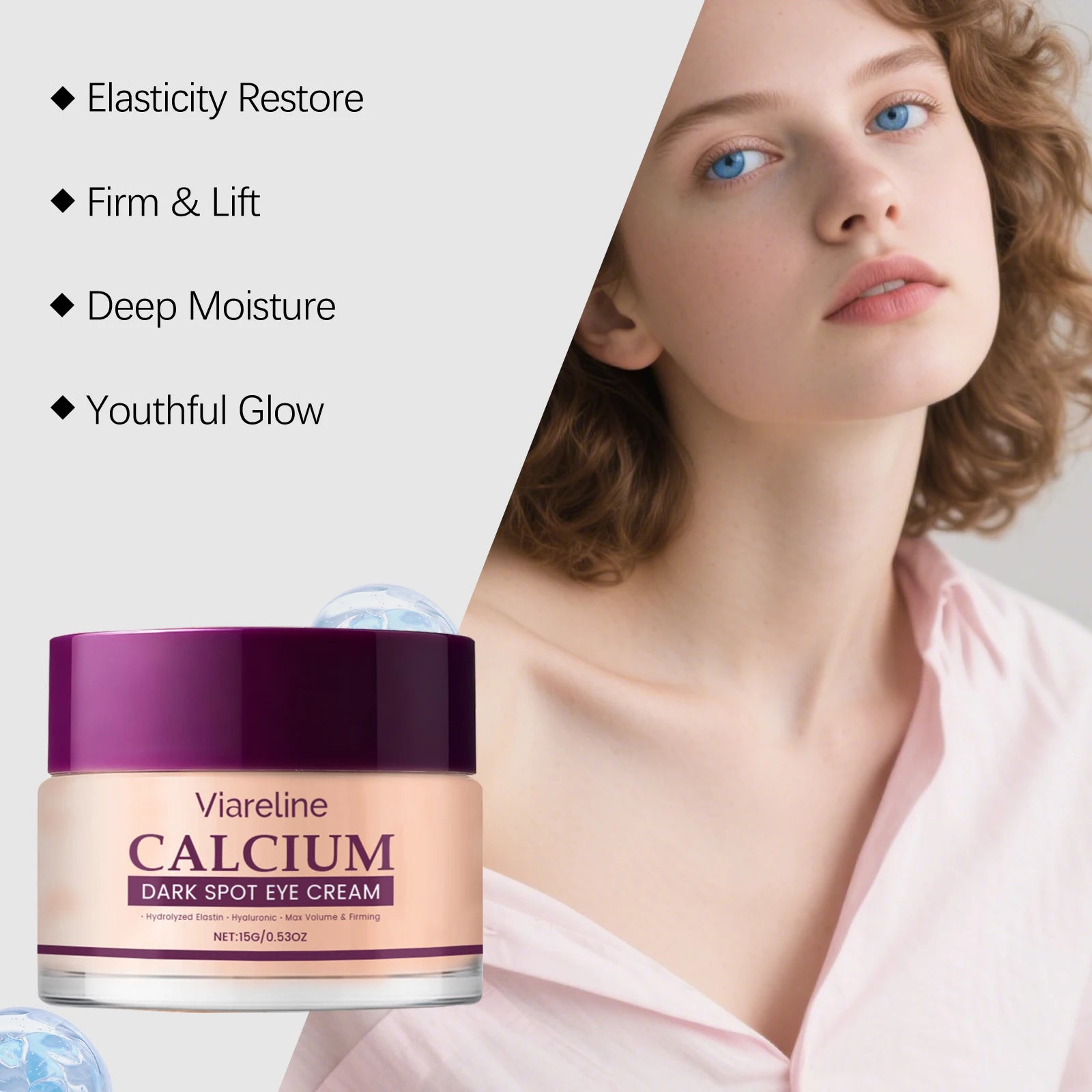 Calcium Dark Spot Eye Cream - Firming & Hydrating Under Eye Repair Treatment - 11