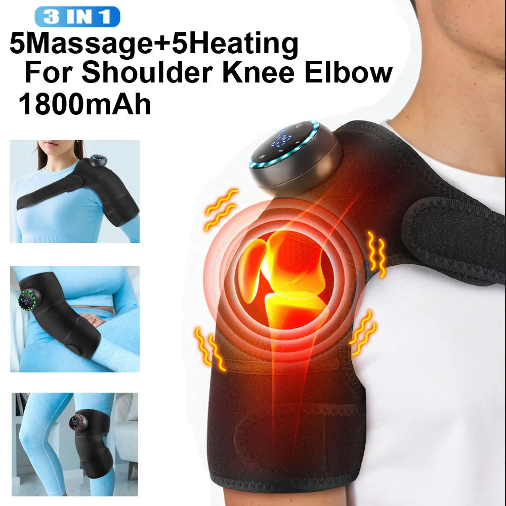 Heated Joint Massager Brace for Shoulder Knee Elbow - 55