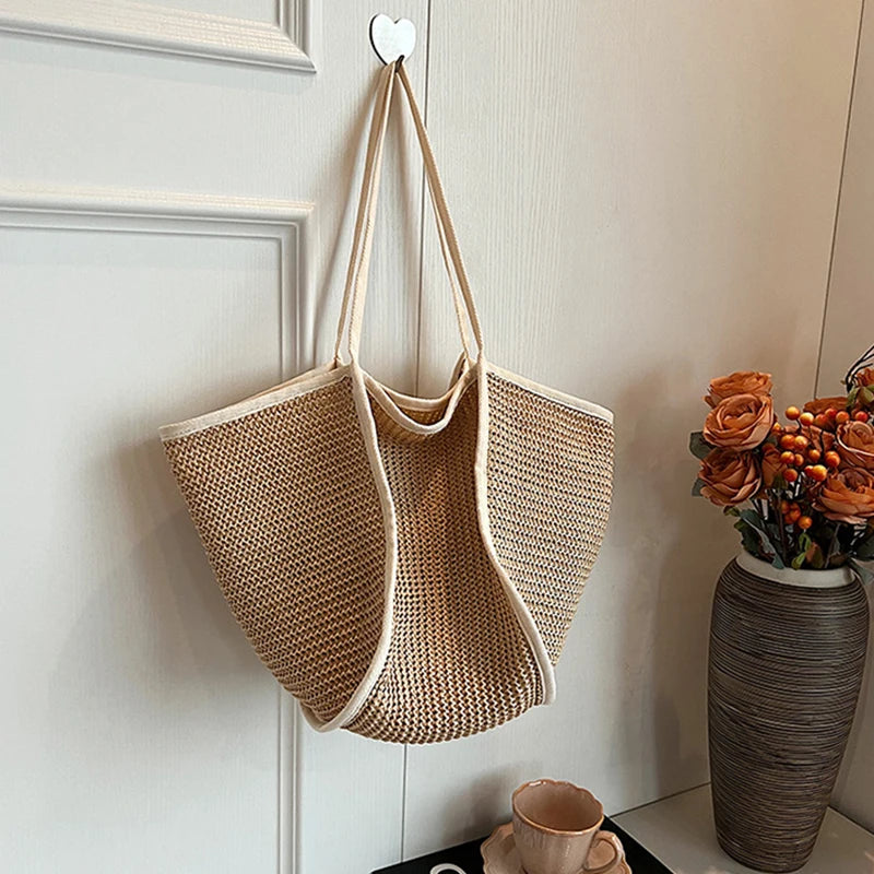 Luxury Bohemian Straw Tote