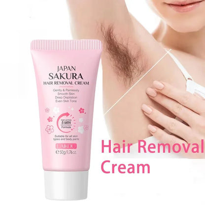 Japan Sakura Painless Hair Removal Cream for Smooth Silky Skin