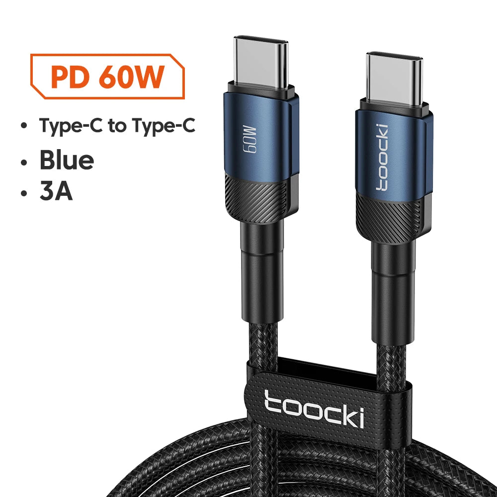 100W USB-C to USB-C Fast Charging Cable - 5A Power Delivery Cord - 19
