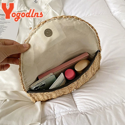 Luxury Woven Straw Clutch