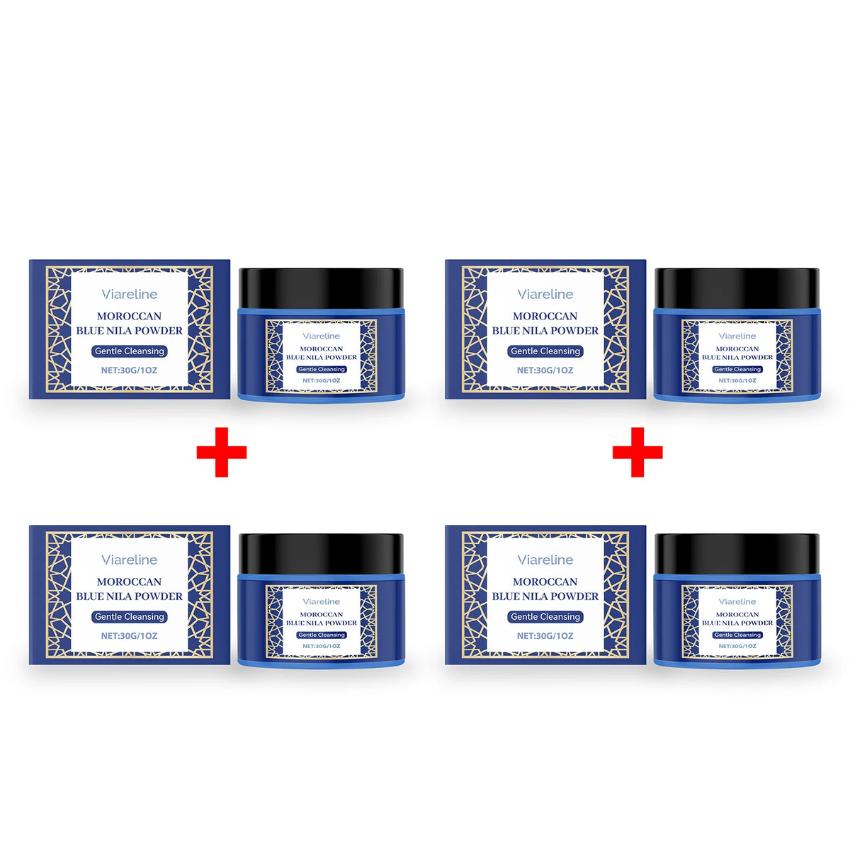 Moroccan Blue Nila Powder Face Mask – Brightening, Exfoliating & Deep Cleansing