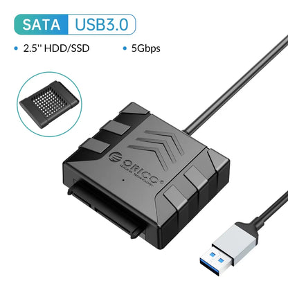 USB 3.0 to SATA Adapter Cable for 2.5/3.5" HDD/SSD - 5Gbps Fast Data Transfer