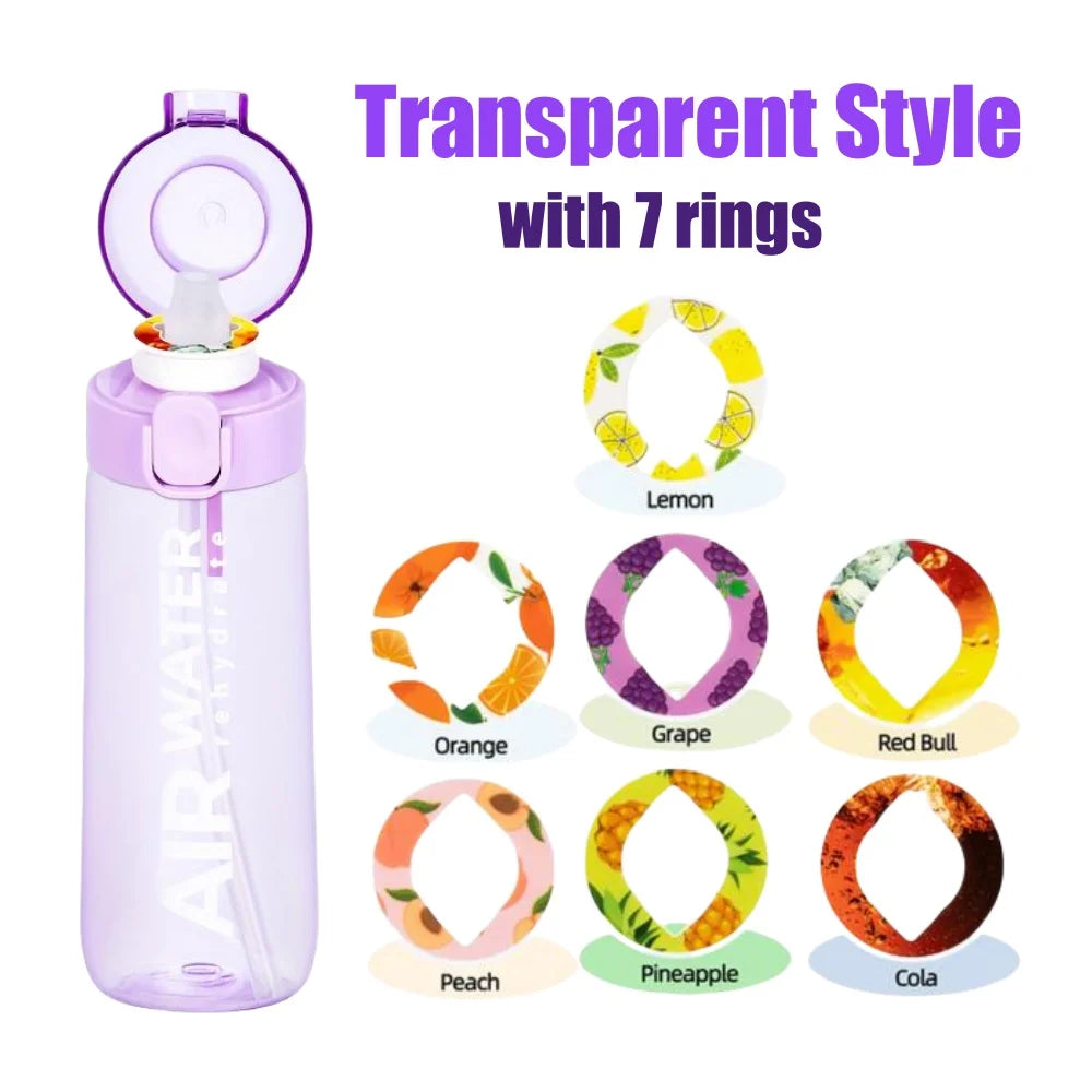 Aroma Water Bottle with 7 Fruit Pods – 750ml Scented Fitness Water Cup - 37