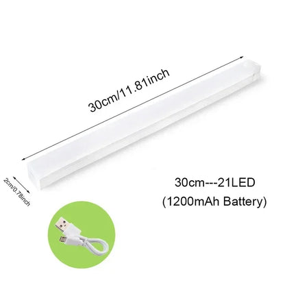 Rechargeable LED Motion Sensor Cabinet Light - Wireless USB-C Night Light for Kitchen & Closet