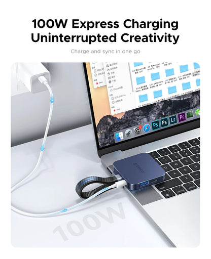 ORICO Magnetic M.2 2230 NVMe SSD Docking Station 10Gbps 4K 100W PD Hub