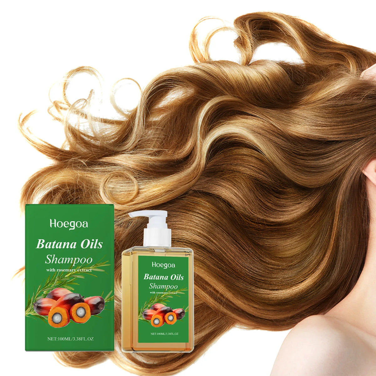 Batana Oil & Rosemary Hair Growth Shampoo - Deep Repair & Scalp Nourishing Treatment