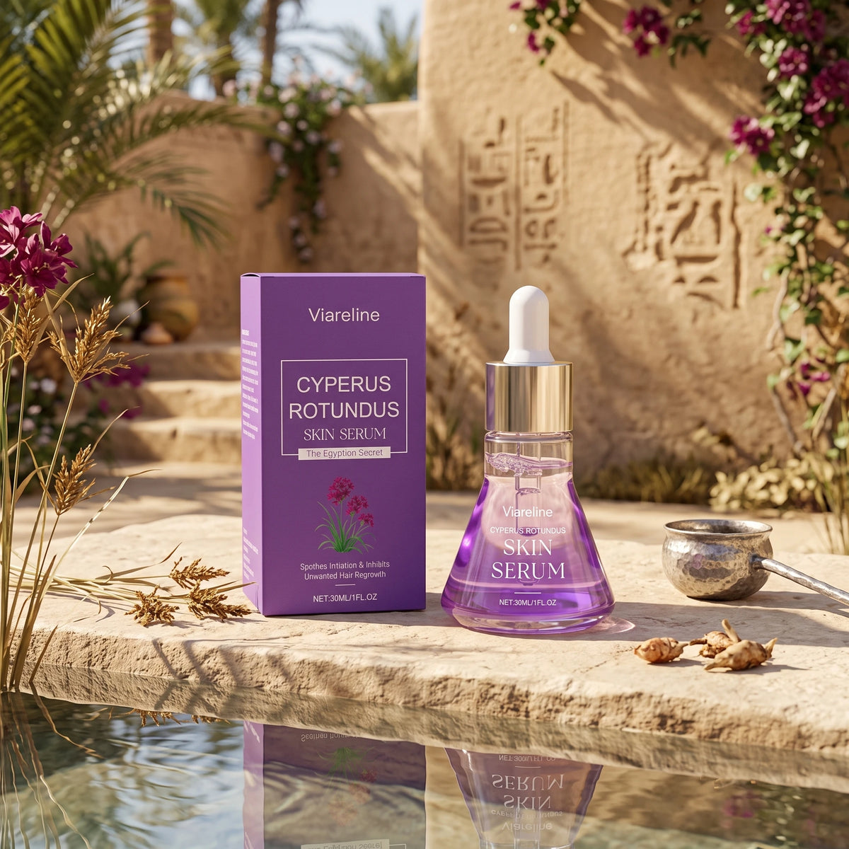 Cyperus Rotundus Skin Serum: Hair Regrowth Inhibitor & Post-Wax Soothing Essence
