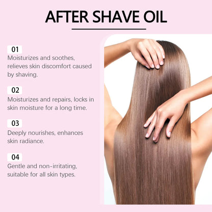 Strawberry Scented After Shave & Hair Removal Soothing Oil for Skin Hydration