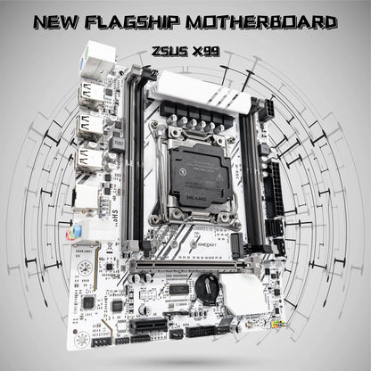 X99-W Motherboard Set: Xeon E5 2650 V4 CPU & DDR4 RAM Support Kit