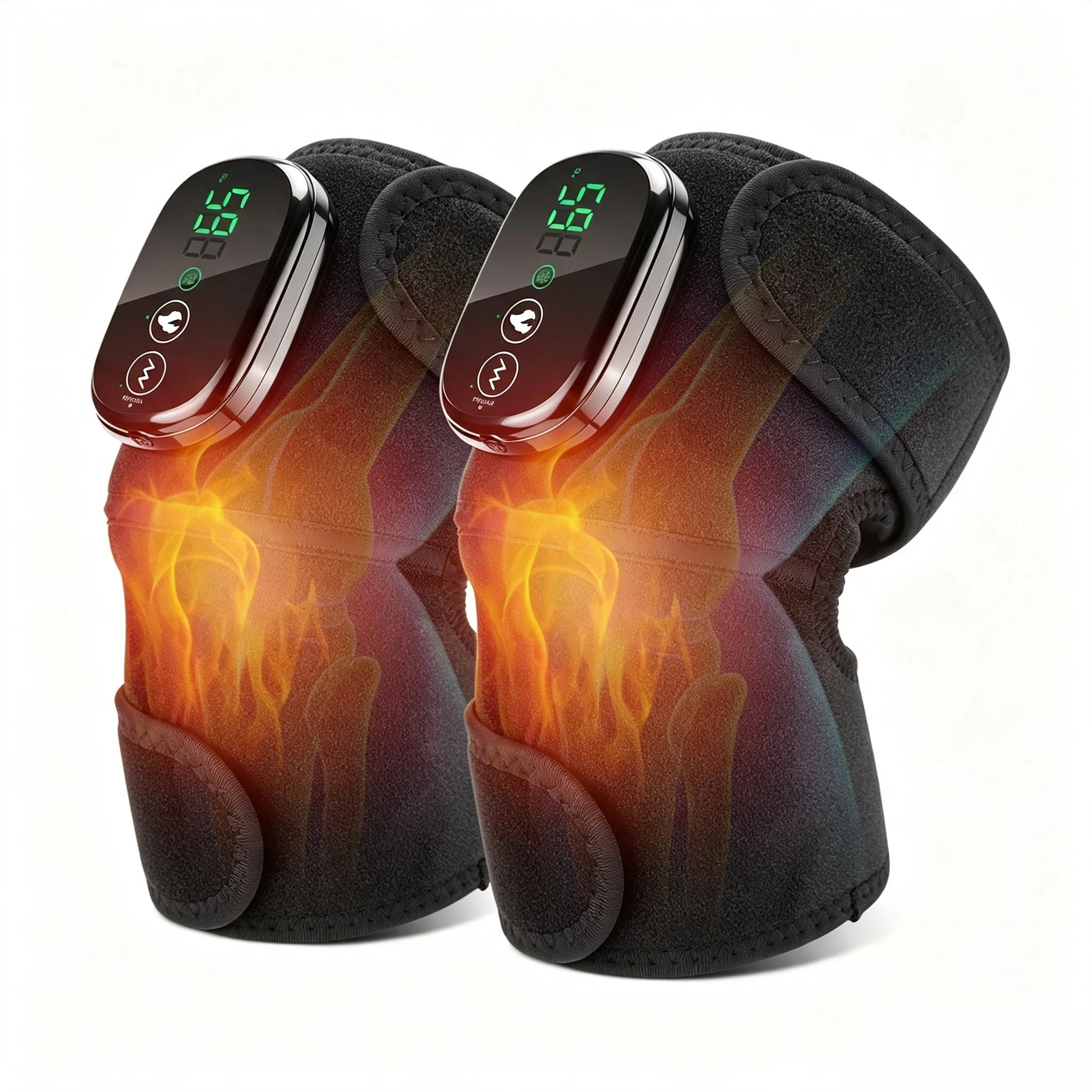 3-in-1 Heated Knee Massager with Vibration & Cordless Heating Therapy - 16