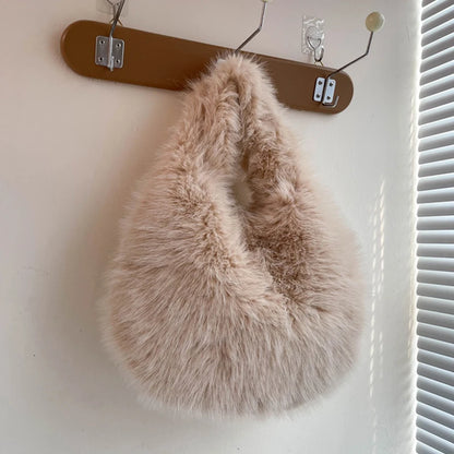 Luxury Soft Plush Bucket Bag