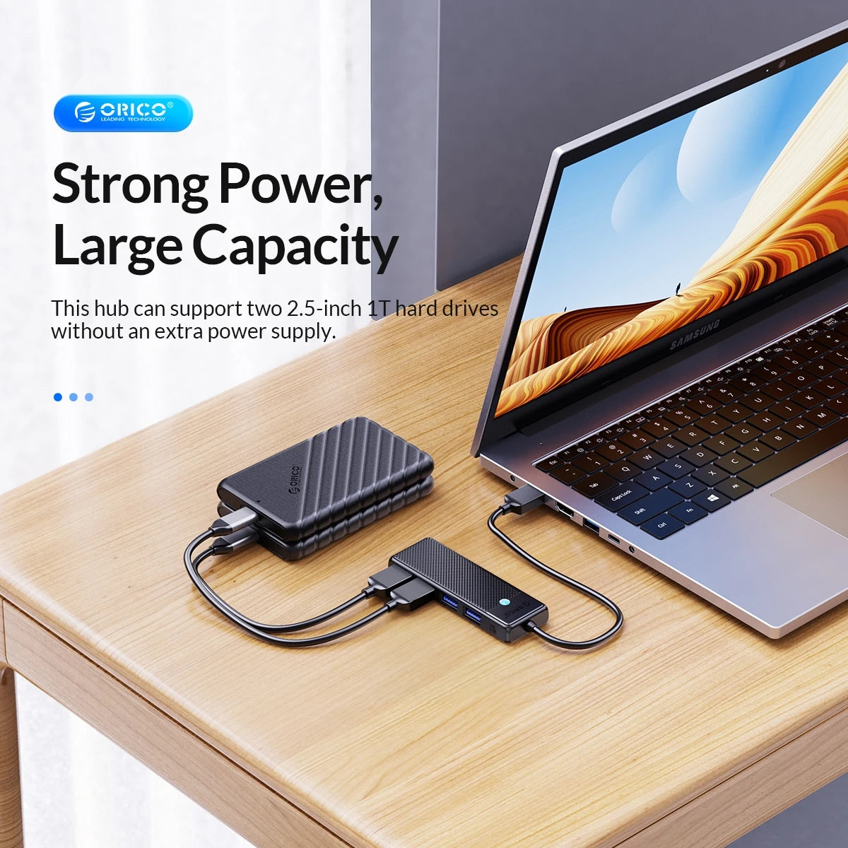 4-Port USB 3.0 Type-C Hub - Ultra-Slim High-Speed Data Expansion Adapter