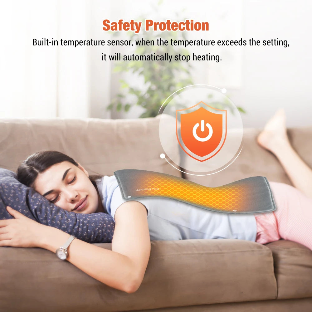 USB Graphene Smart Thermostat Hand Warmer - Portable Heated Warming Bag for Office - 12