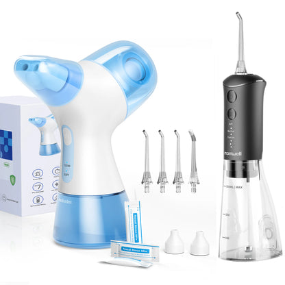 Portable Electric Nasal Irrigation & Oral Irrigator Combo Set
