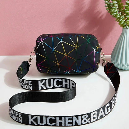 Luxury Laser Geometric Square Bag