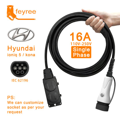 Type 2 V2L Electric Car Discharger - 3.5kW Portable Power Station Adapter